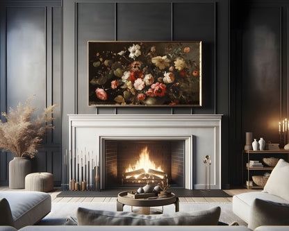 Moody Fall Florals Frame TV Art