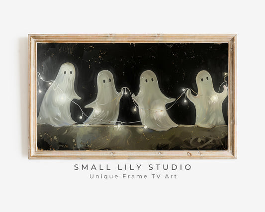 Halloween Ghosts at Party Frame TV Art