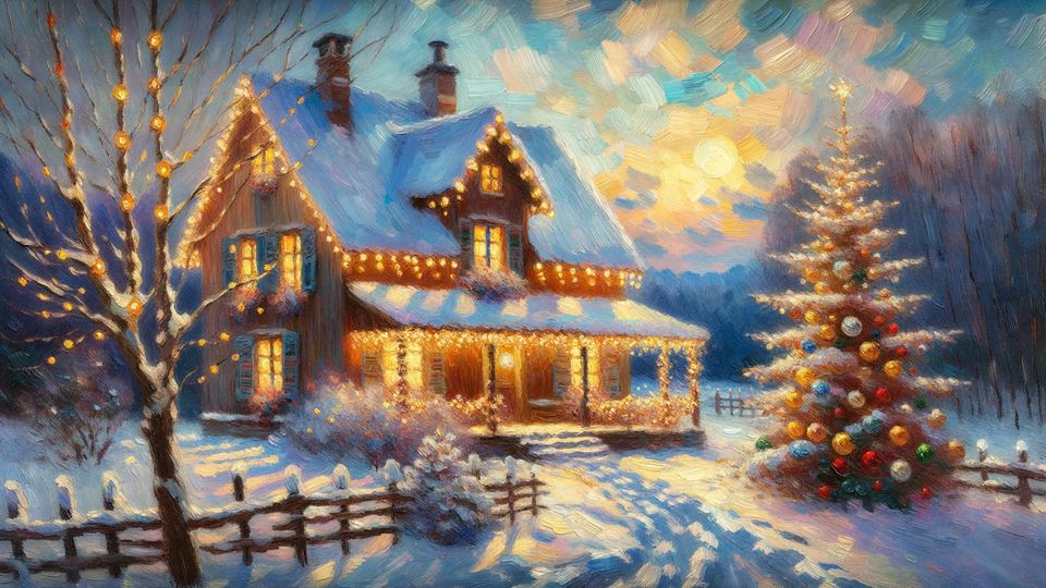 Free Christmas Frame TV art