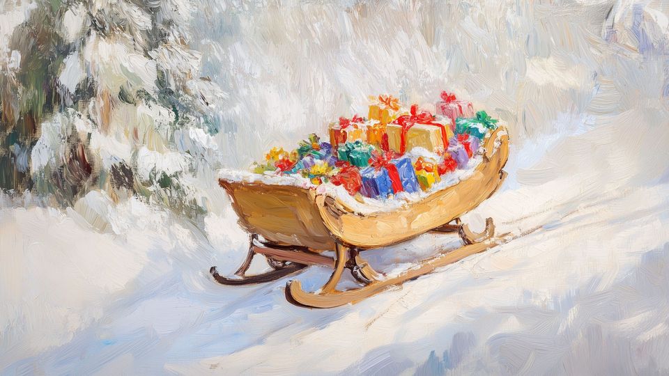 Free Christmas Frame TV art