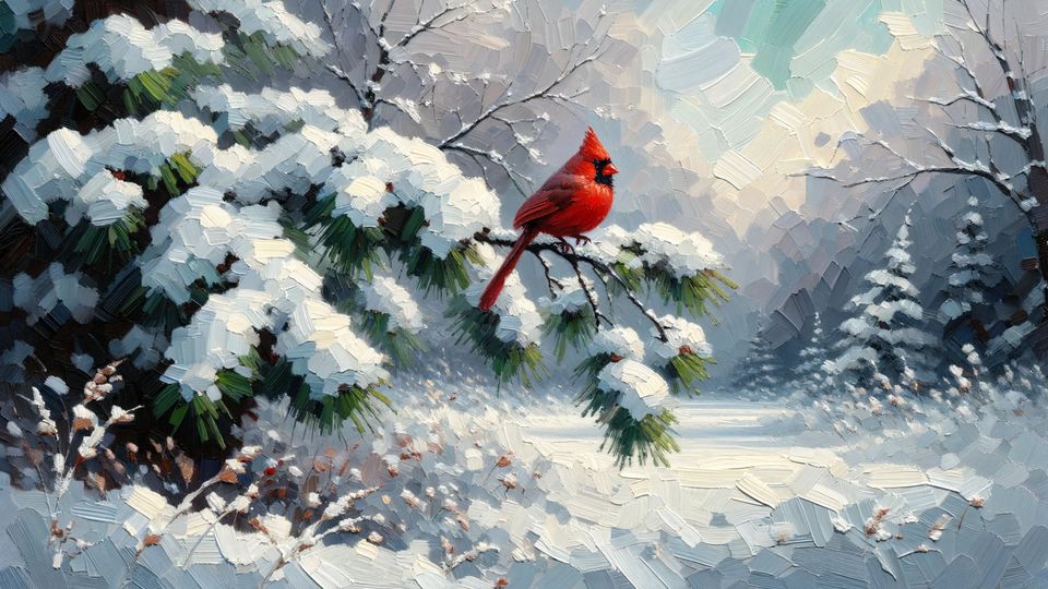 Free Christmas Frame TV art