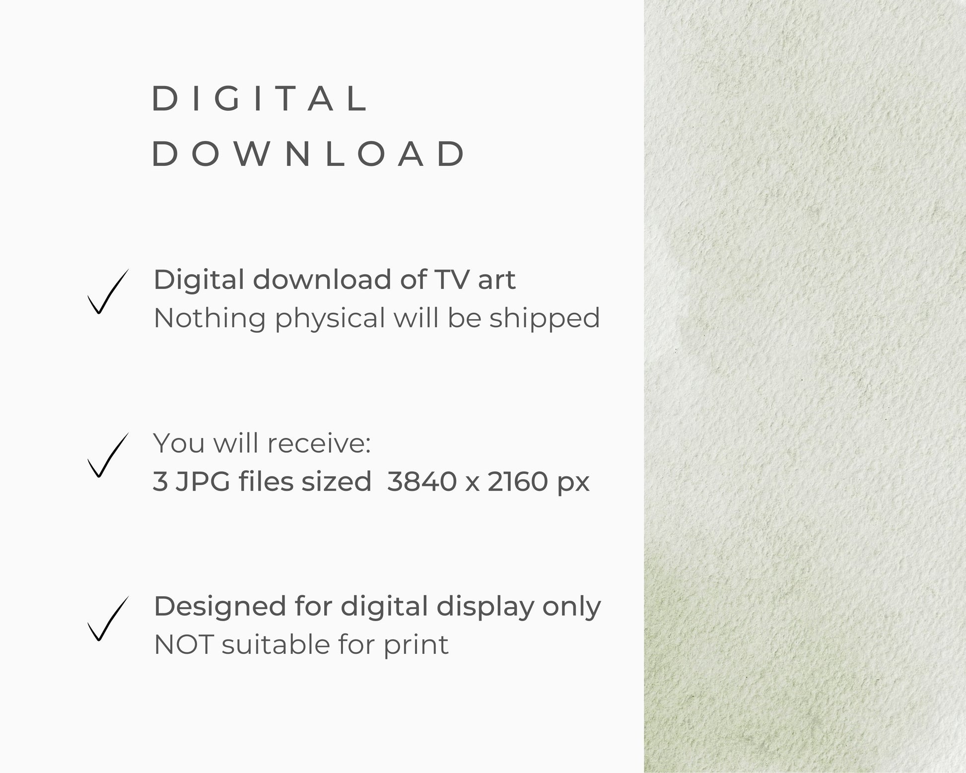 Botanical Triptych Frame TV Art