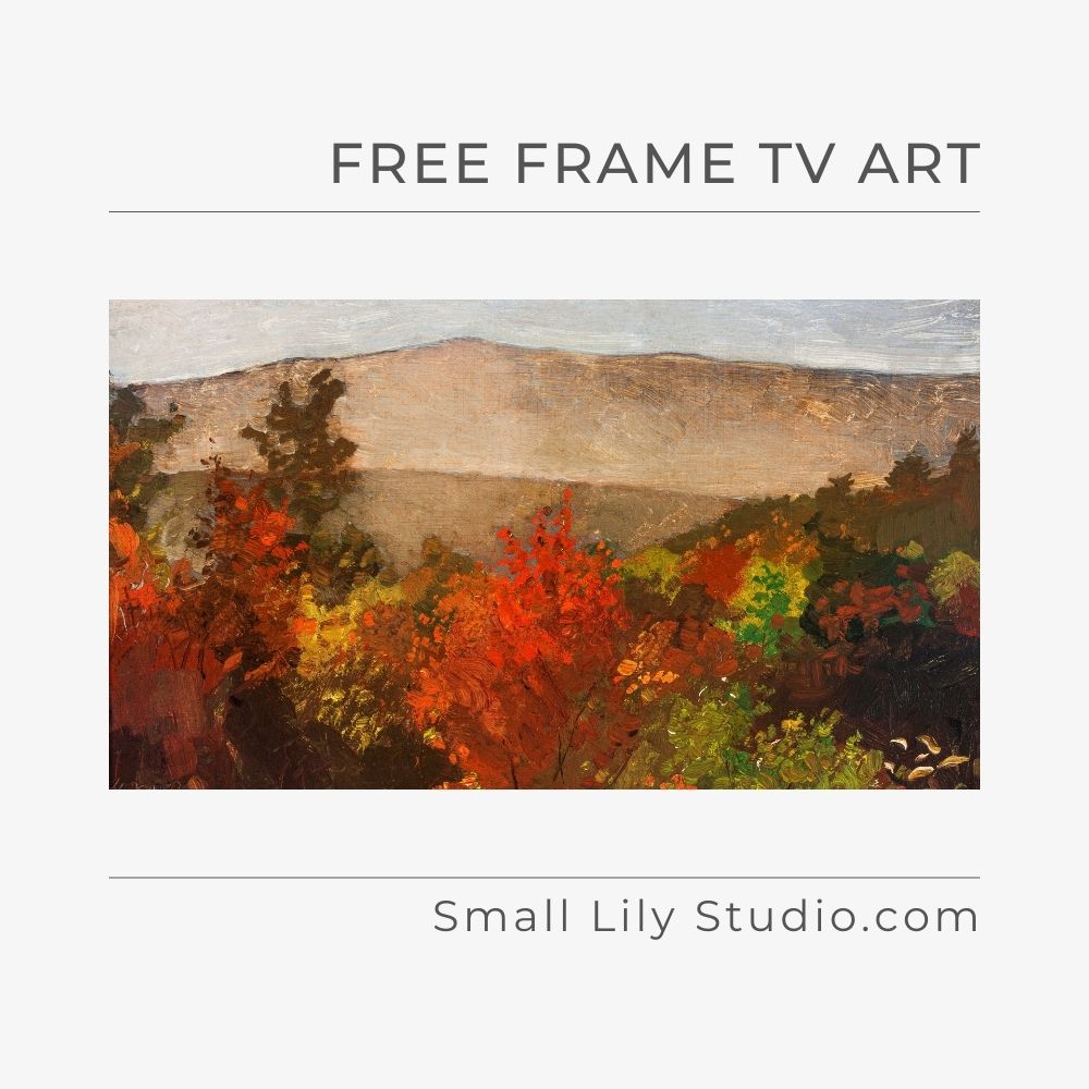 Autumn Treetops by Winslow Homer - Free Frame TV art