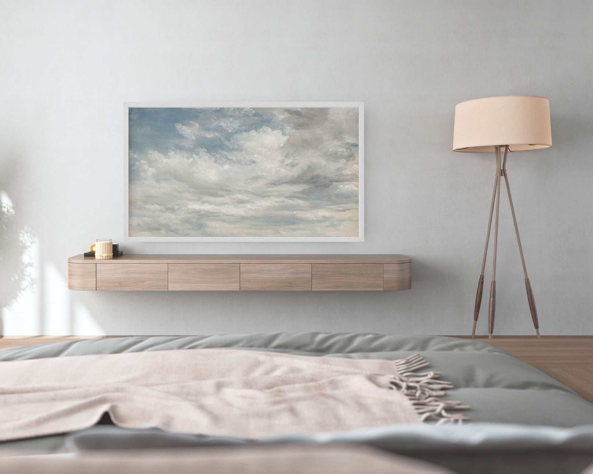 Clouds Oil Painting Frame TV Art