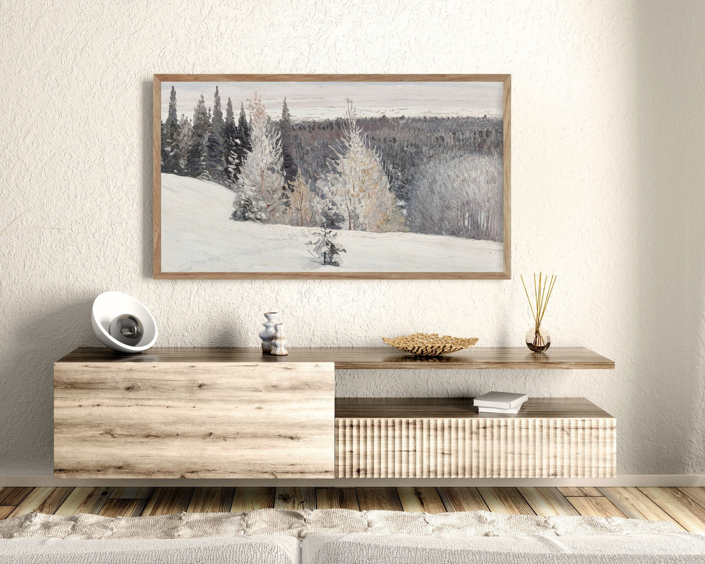 Winter Snow Frame TV Art