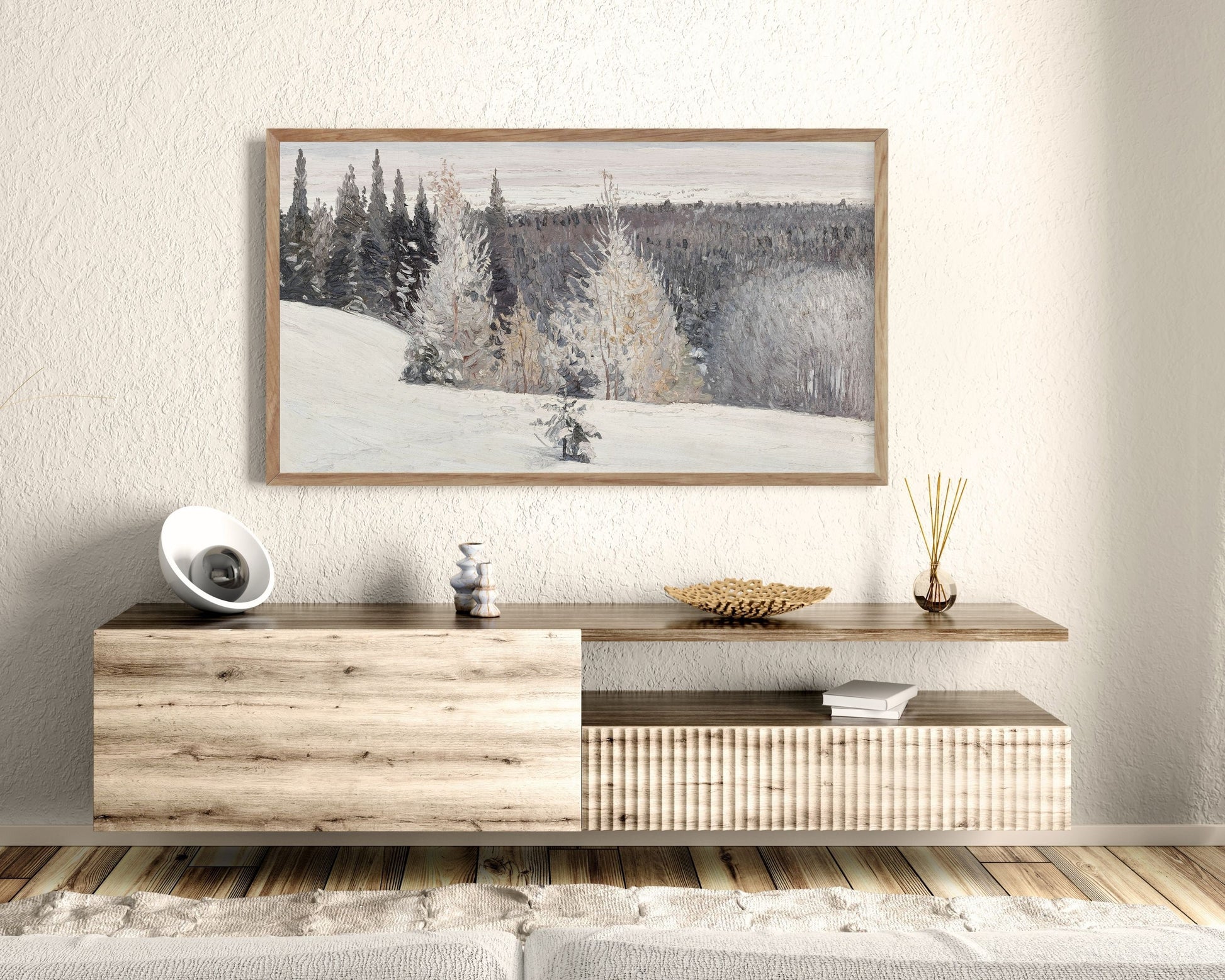 Winter Snow Frame TV Art