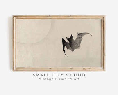 Halloween Bat Frame TV Art