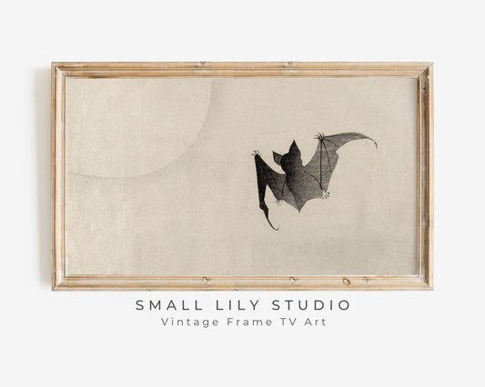 Halloween Bat Frame TV Art