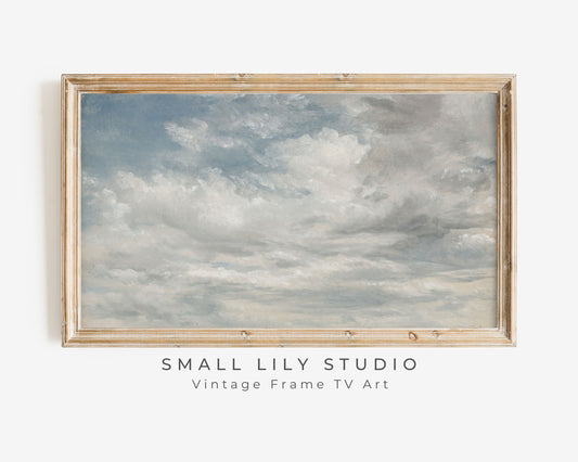 Clouds Oil Painting Frame TV Art