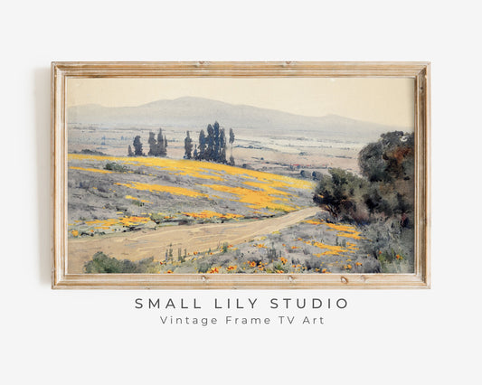 Field of Yellow Flowers Frame TV Art