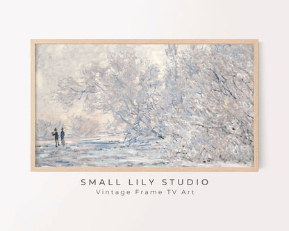 Winter Snow Scene Frame TV Art