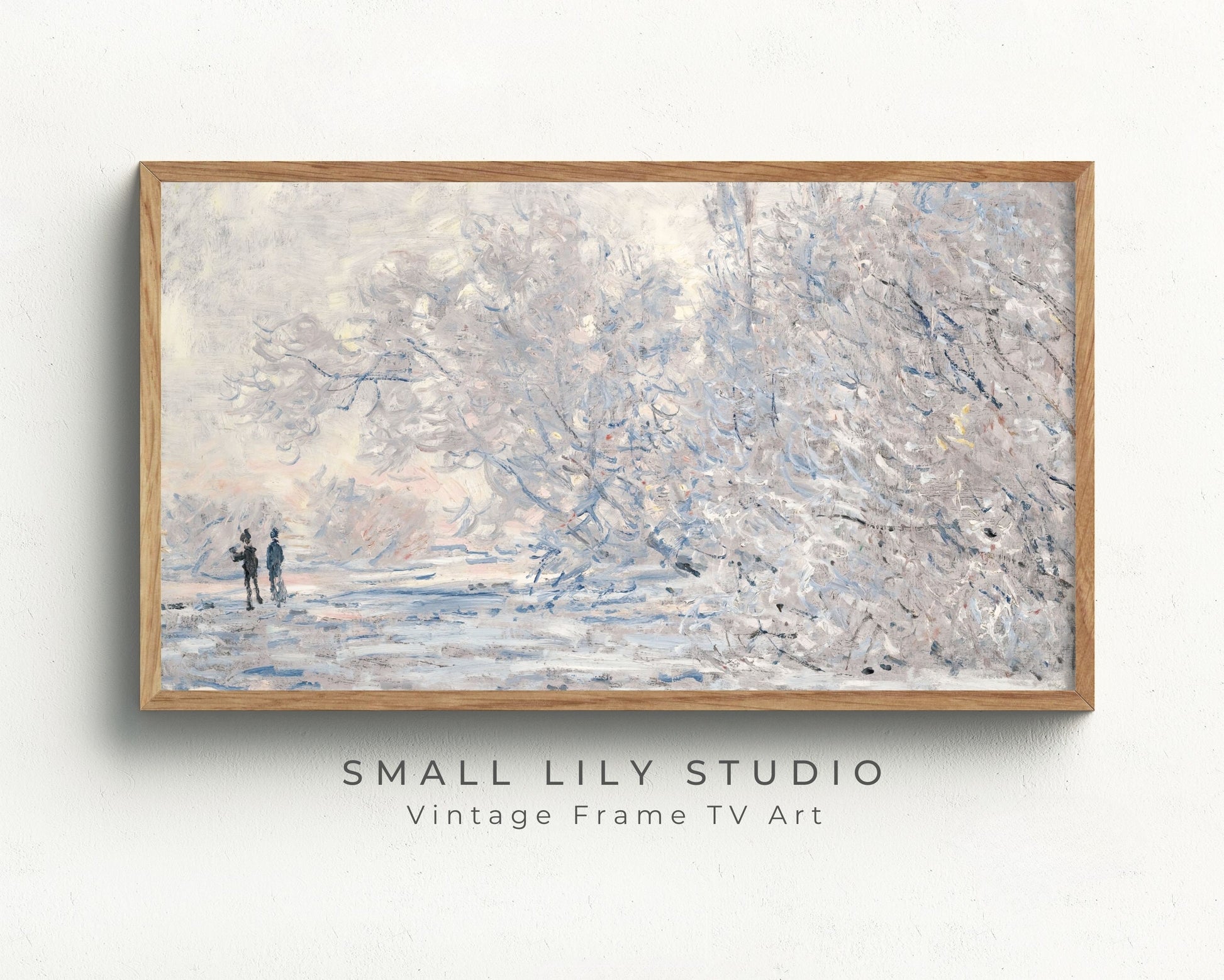 Winter Snow Scene Frame TV Art