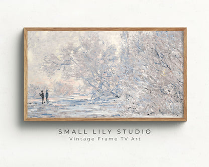 Winter Snow Scene Frame TV Art