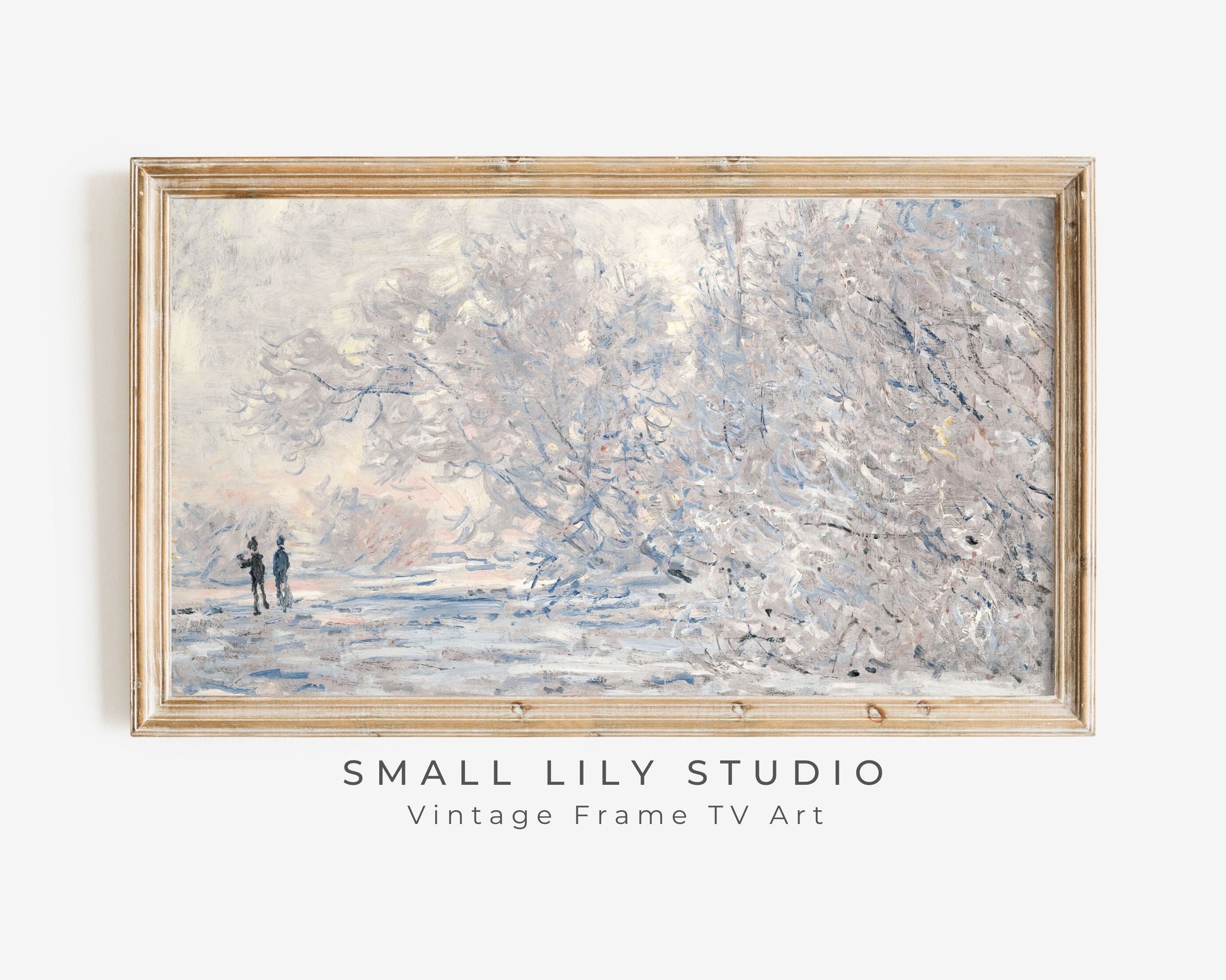 Winter Snow Scene Frame TV Art