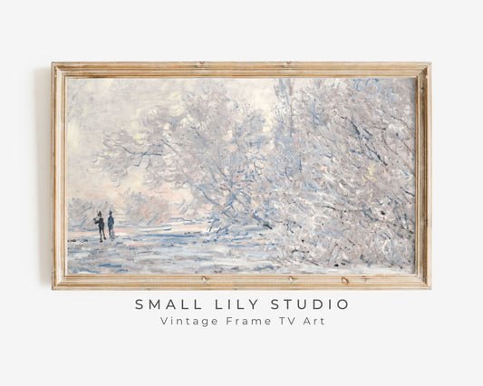 Winter Snow Scene Frame TV Art