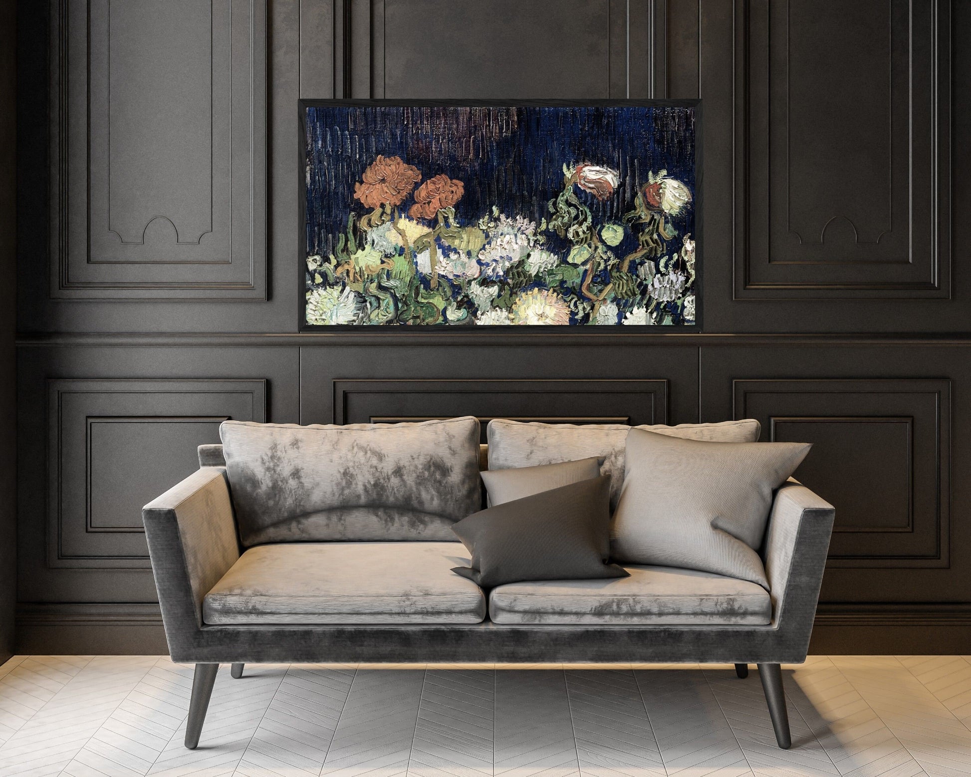 Dark Flowers Frame TV Art