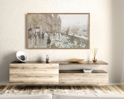 Neutral Winter Frame TV Art Bundle