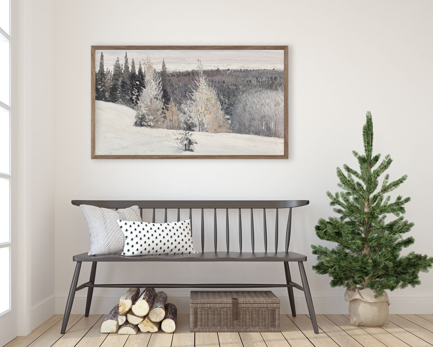 Winter Snow Frame TV Art