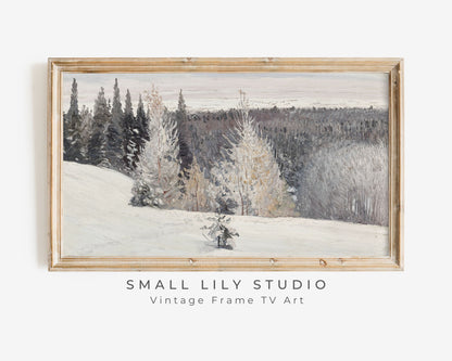 Neutral Winter Frame TV Art Bundle