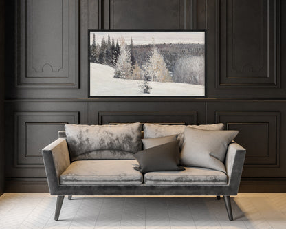 Neutral Winter Frame TV Art Bundle