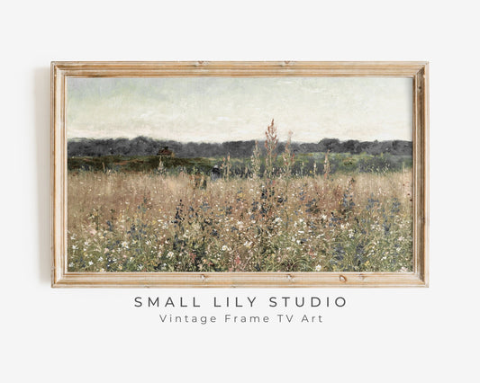 Summer Wildflower Field Frame TV Art