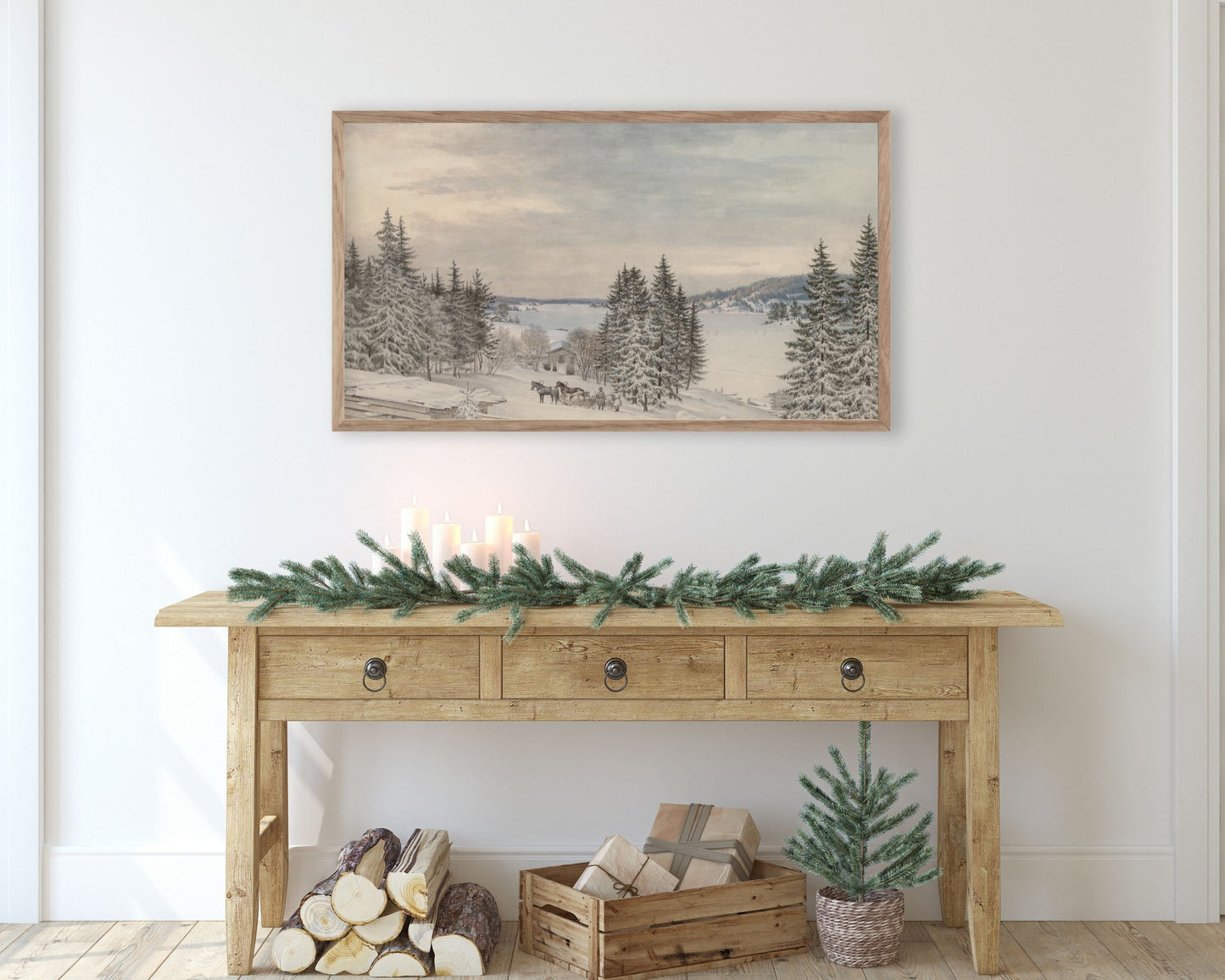 Winter Landscape Frame TV Art