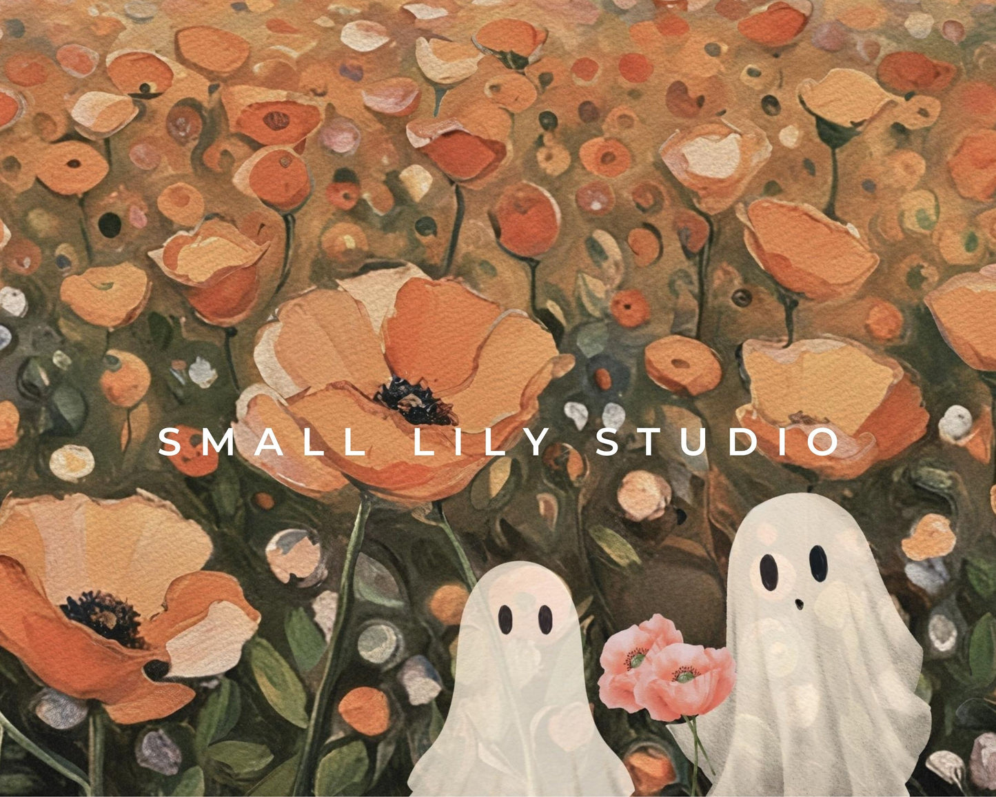 Halloween Ghost Couple In Love Frame TV Art