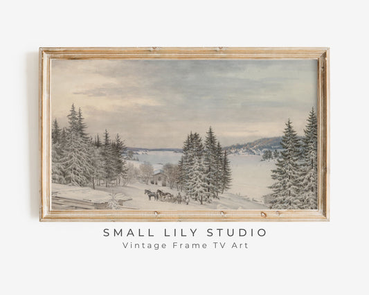 Winter Landscape Frame TV Art