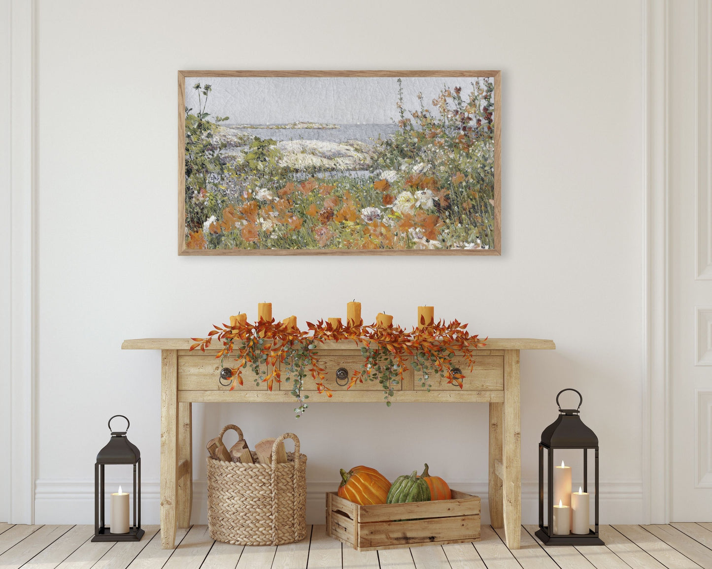 Wildflowers by the Sea Frame TV Art