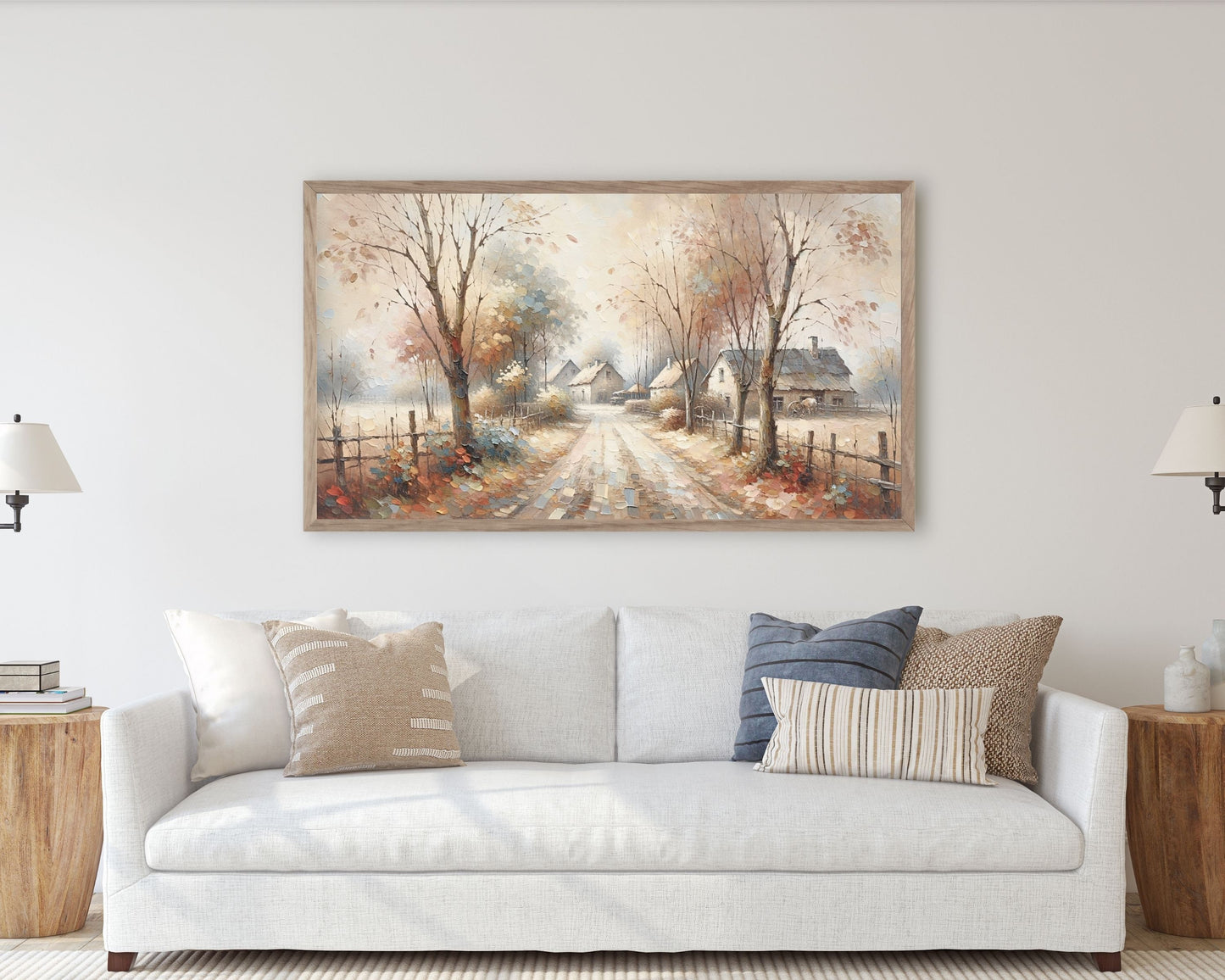 Fall Country Landscape Frame TV Art