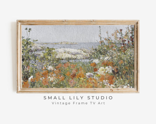 Wildflowers by the Sea Frame TV Art