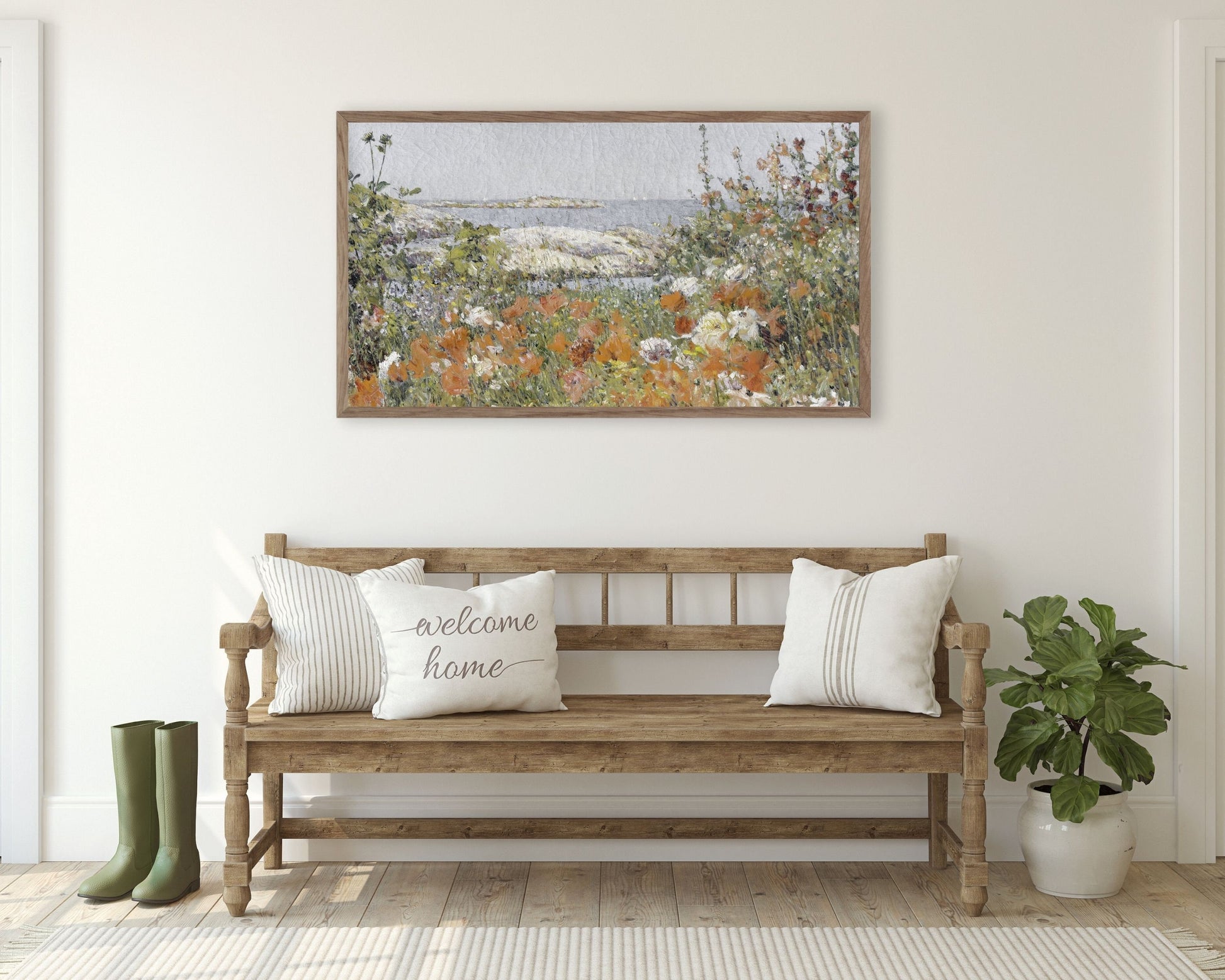 Wildflowers by the Sea Frame TV Art