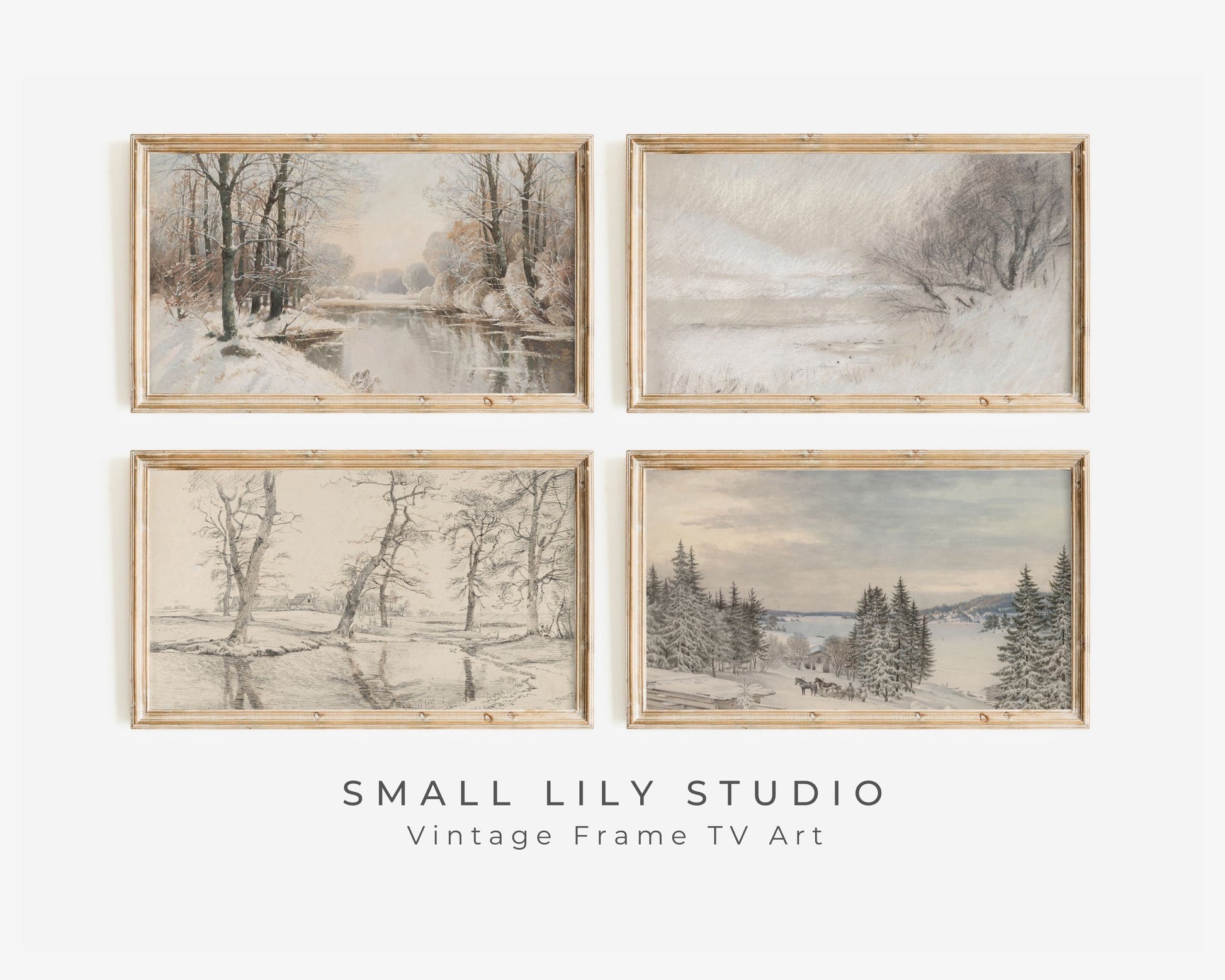 Winter Trees Frame TV Art Bundle