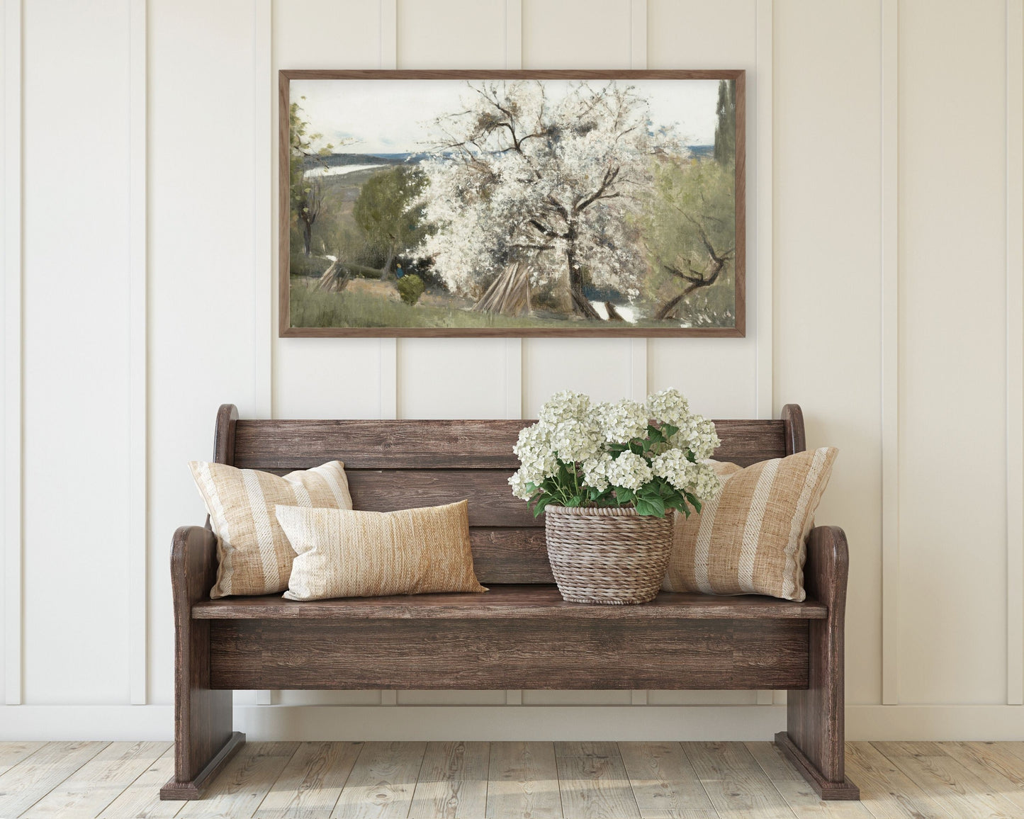 Vintage Spring Blossom Tree Frame TV Art