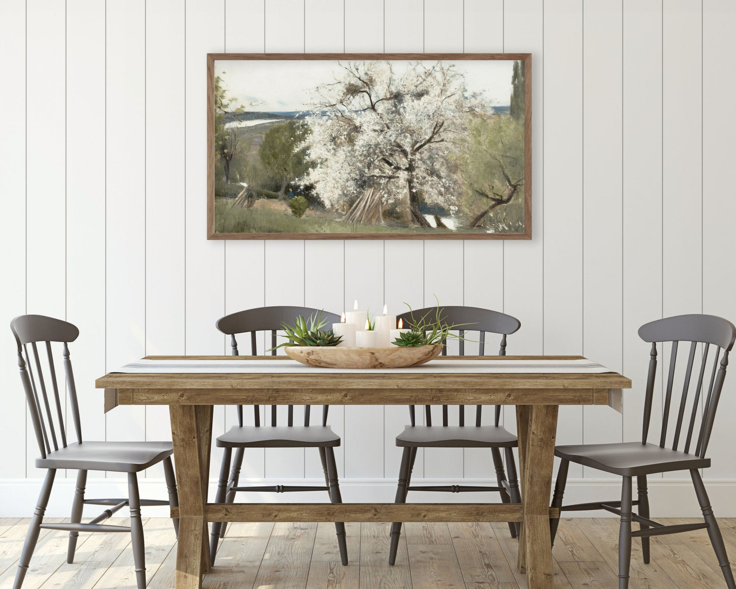 Vintage Spring Blossom Tree Frame TV Art