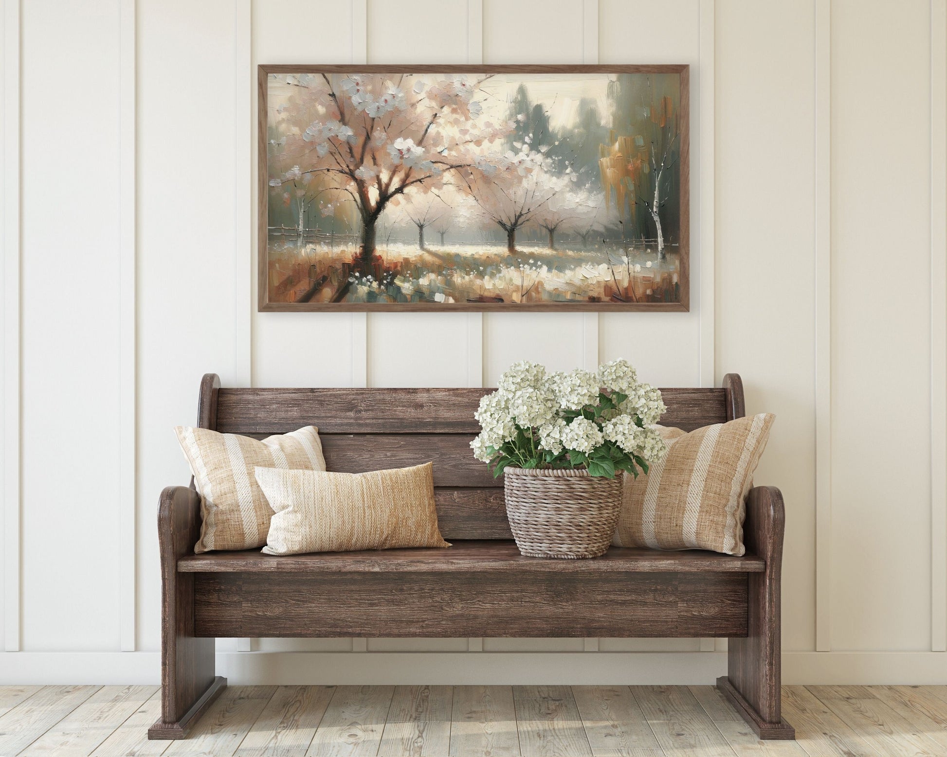 Spring Cherry Blossom Tree Frame TV Art