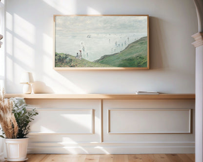 Vintage Coastal Landscape Frame TV Art