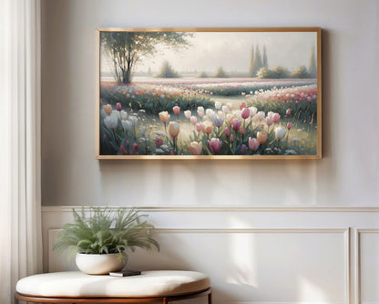 Tulip Spring Flowers Frame TV Art