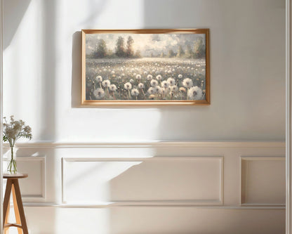 Dandelion Field Of Flowers Frame TV Art