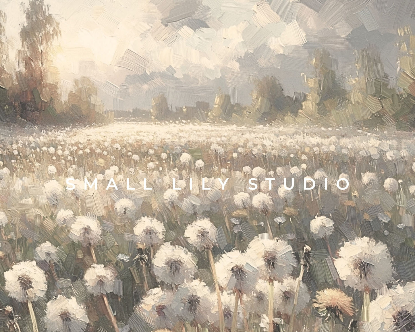 Dandelion Field Of Flowers Frame TV Art