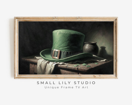 St Patricks Day Green Leprechaun Hat Frame TV Art