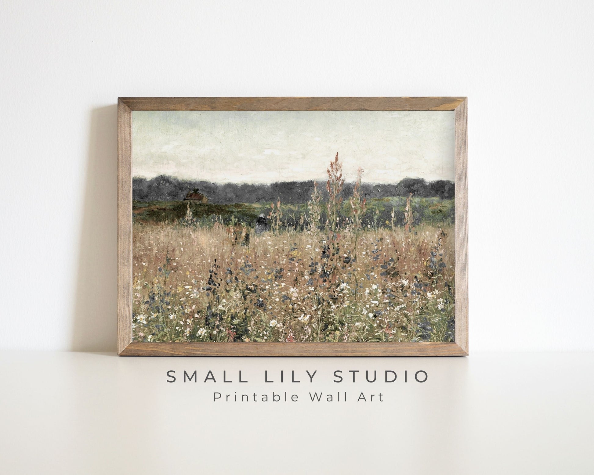 Rustic Country Wildflowers Printable Wall Art