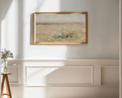 Summer Landscape With Wildflowers Frame TV Art