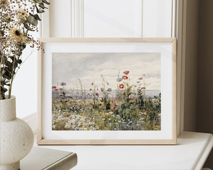 Wildflowers By Sea Printable Wall Art