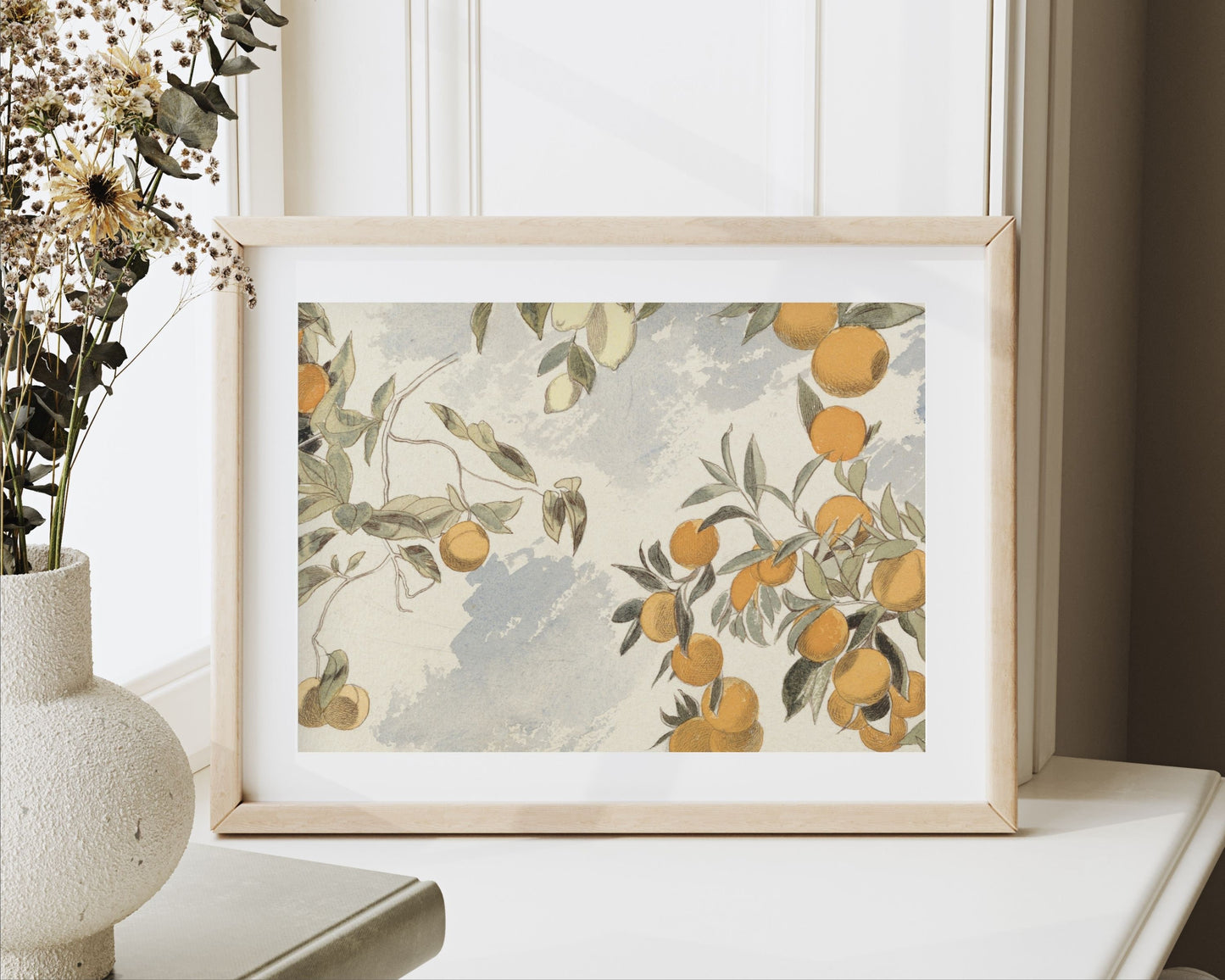 Vintage Orange Tree Printable Wall Art