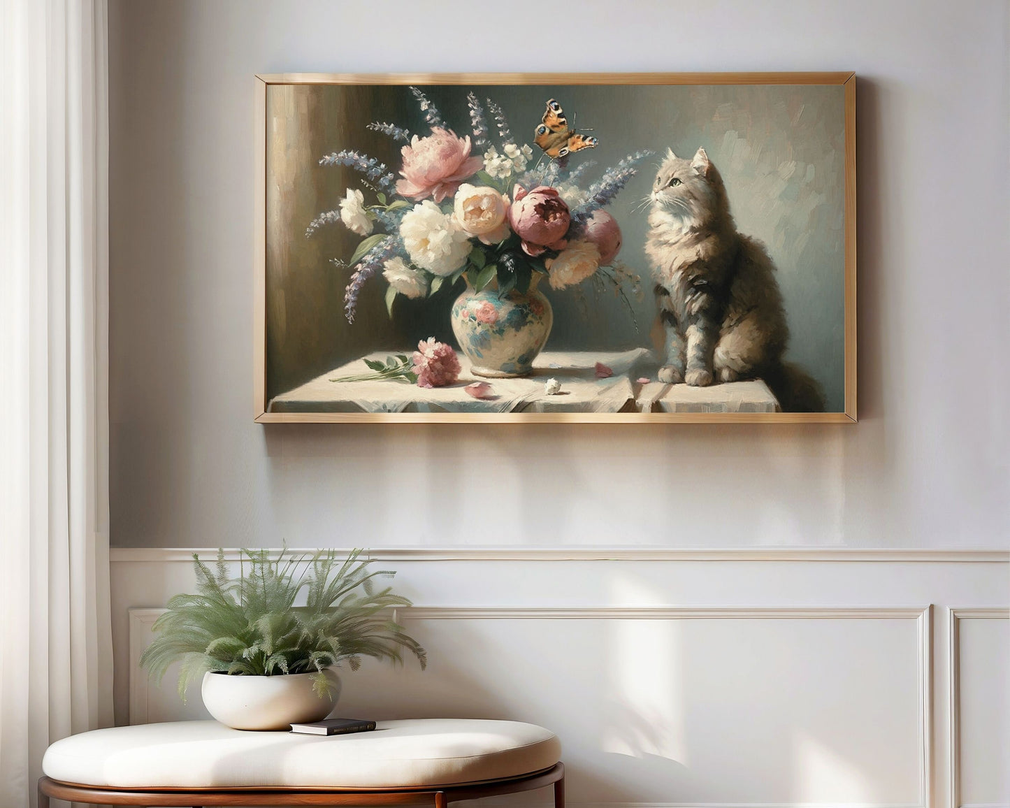 Spring Floral Still Life Frame TV Art