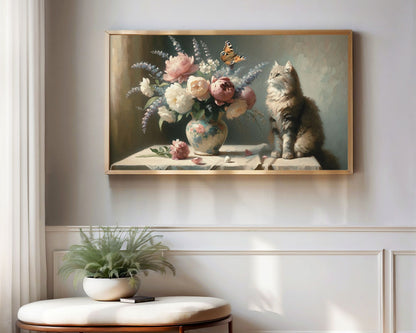 Spring Floral Still Life Frame TV Art