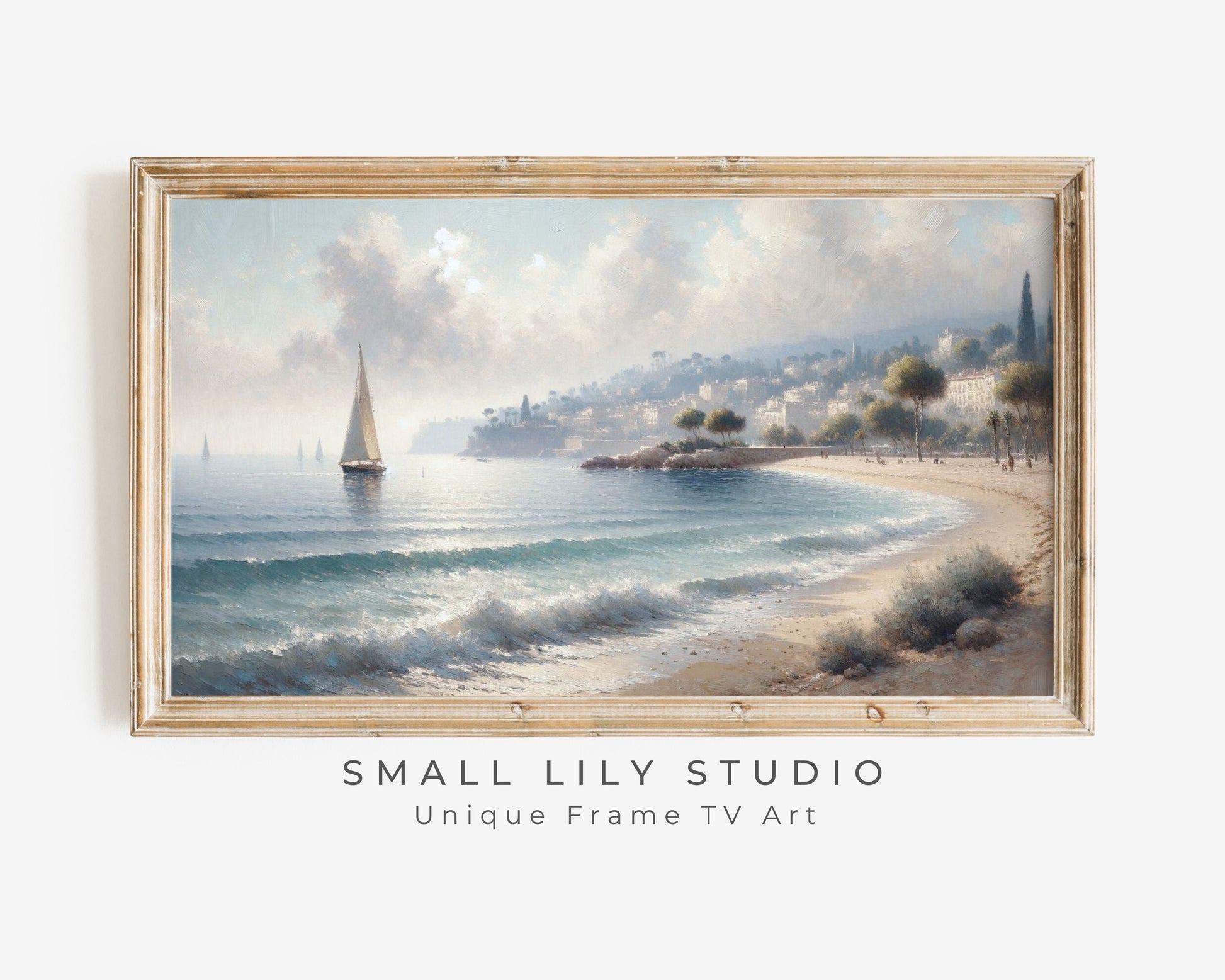 Coastal Painting Frame TV Art