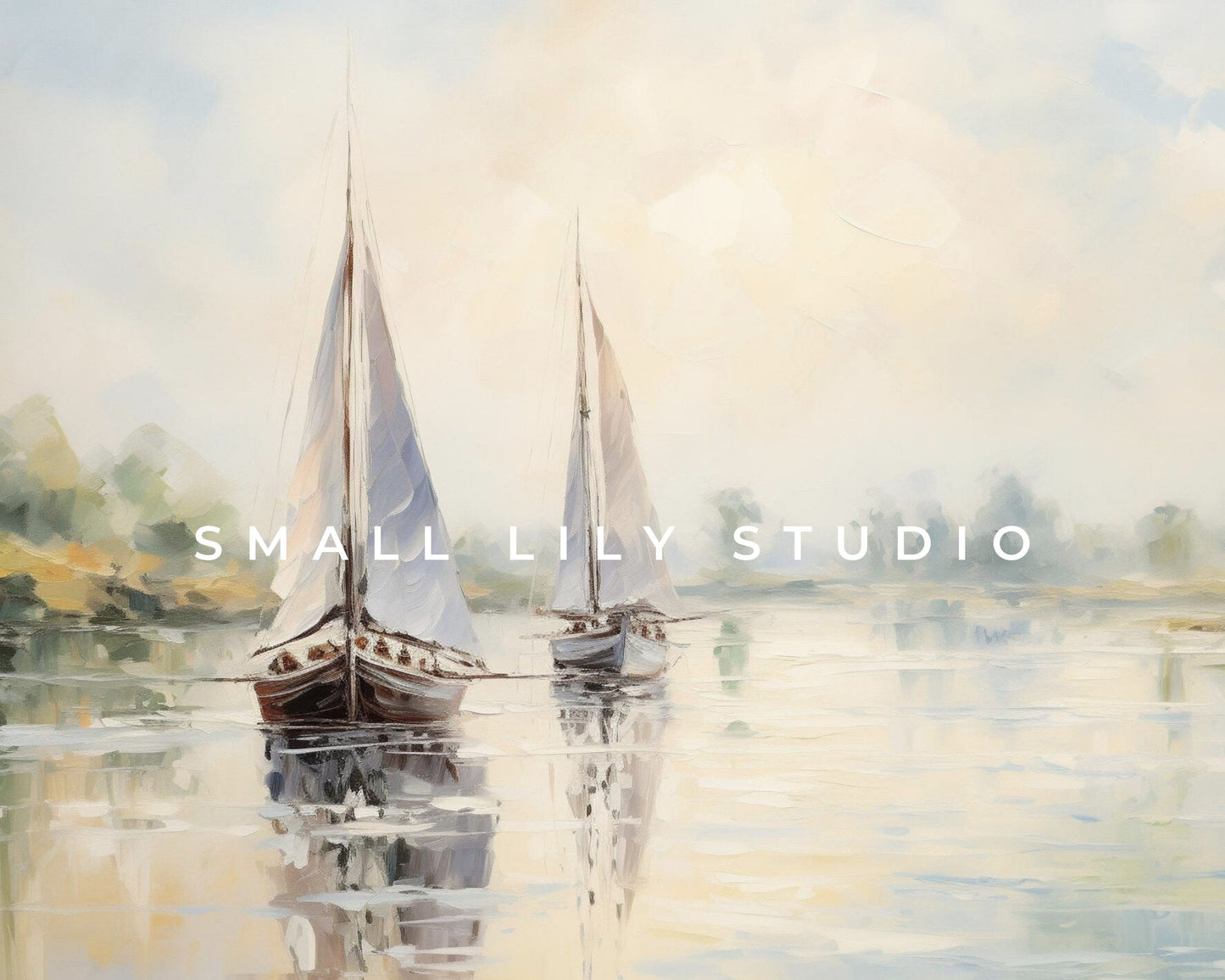 Sailboats On A Hazy Summer Day Frame TV Art