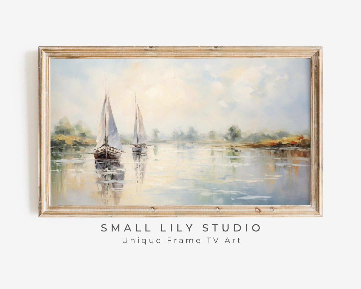 Sailboats On A Hazy Summer Day Frame TV Art